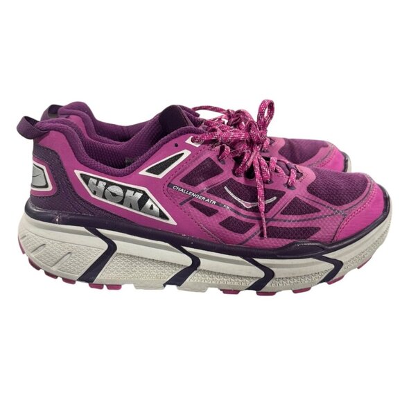 Hoka One One Women's Challenger ATR Running Shoes Size 10 Purple & Pink Mesh - Picture 4 of 11